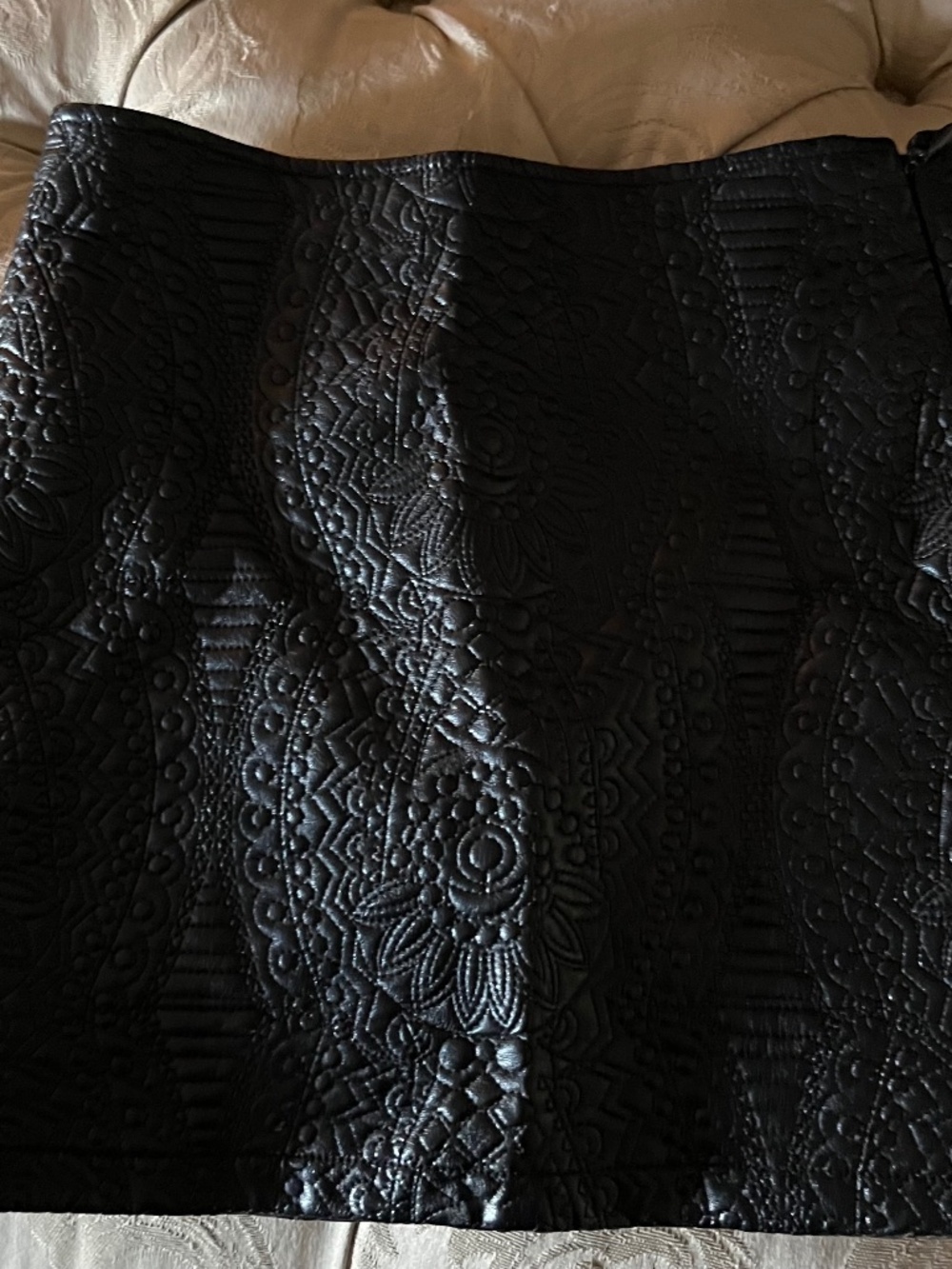 Bebe faux leather mini skirt